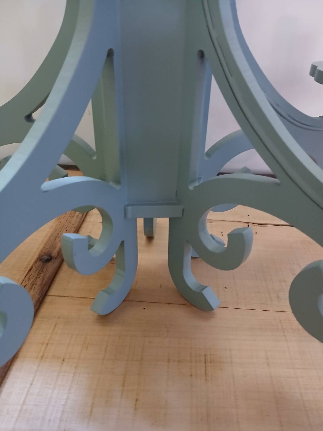 Gustavian style wooden chandelier