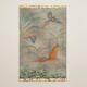 Painted canvas featuring parrots in a tropical forest. Contemporary.