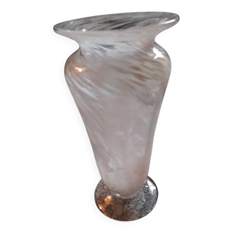Vintage Clichy glass vase