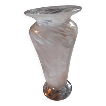 Vintage Clichy glass vase