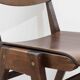 Stackable bistro chair in ebony-colored wood, Germany 1960s