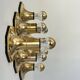 Set of 9 brass wall lights, Motoko Ishii for Staff Leuchten 1970