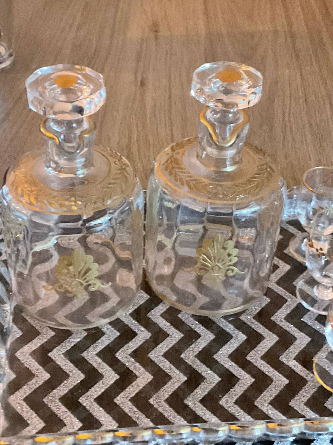 Baccarat service liqueur