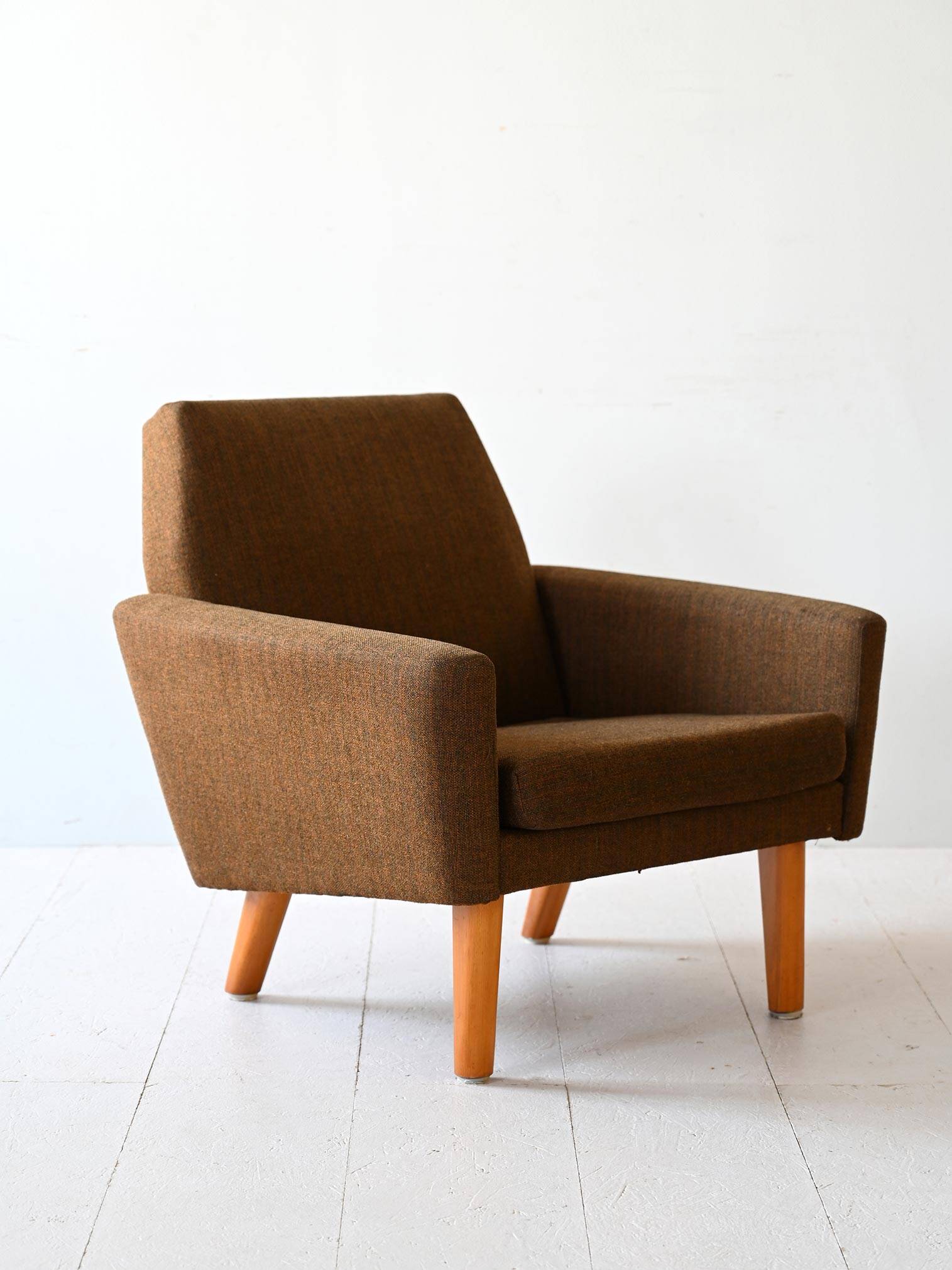 Fauteuil des années 60 avec tissu d'origine