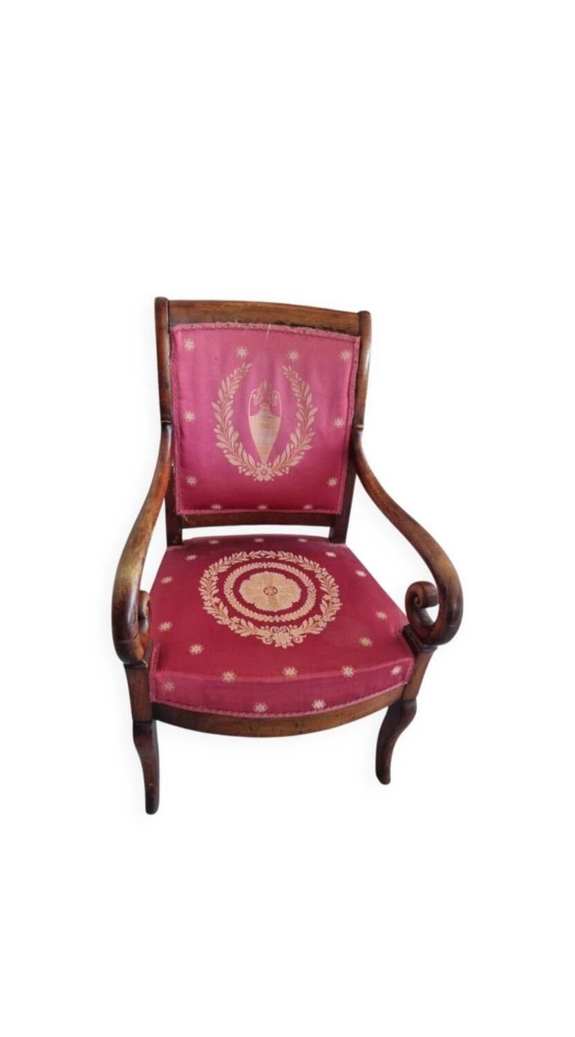 Antique Empire style armchair