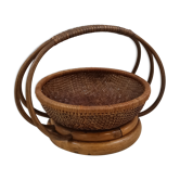 Bamboo and rattan basket