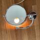 Vintage magnifying and illuminating mirror chromed metal Arpin Paris 1970