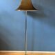 Space Age floor lamp by Willem Hagoort with a beige witch hat-shaped shade.