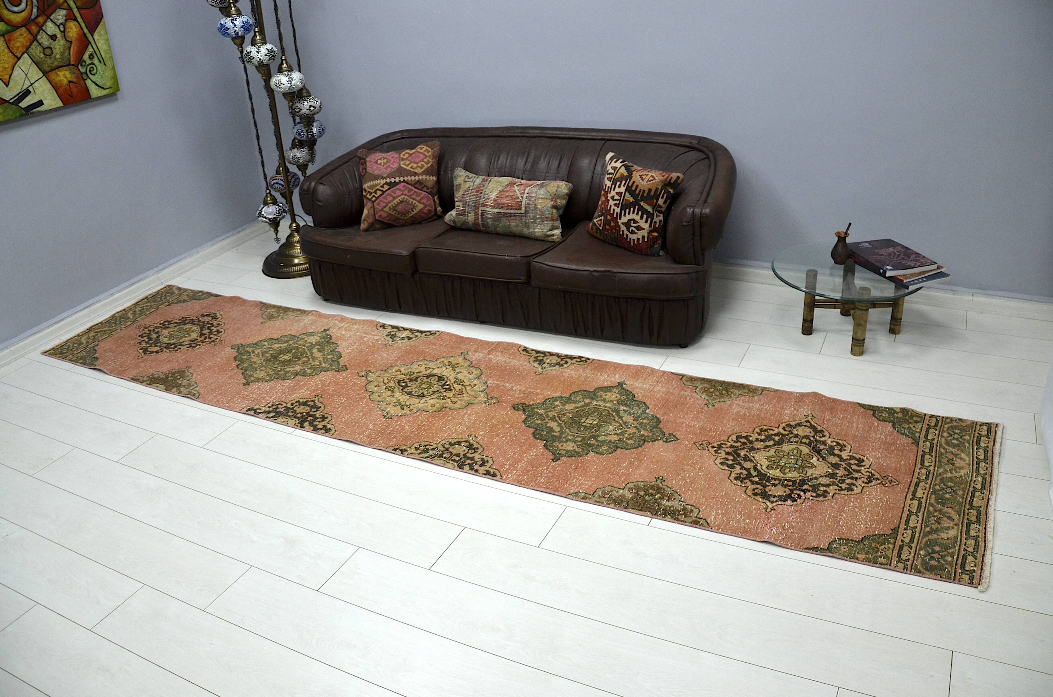 Red & Brown Turkish Handmade Rug sku 2214