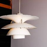 Danish brushed metal pendant light, model PH 6 ½ -6V by Poul Henningsen.