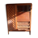 Furniture secretary vintage wood and rattan