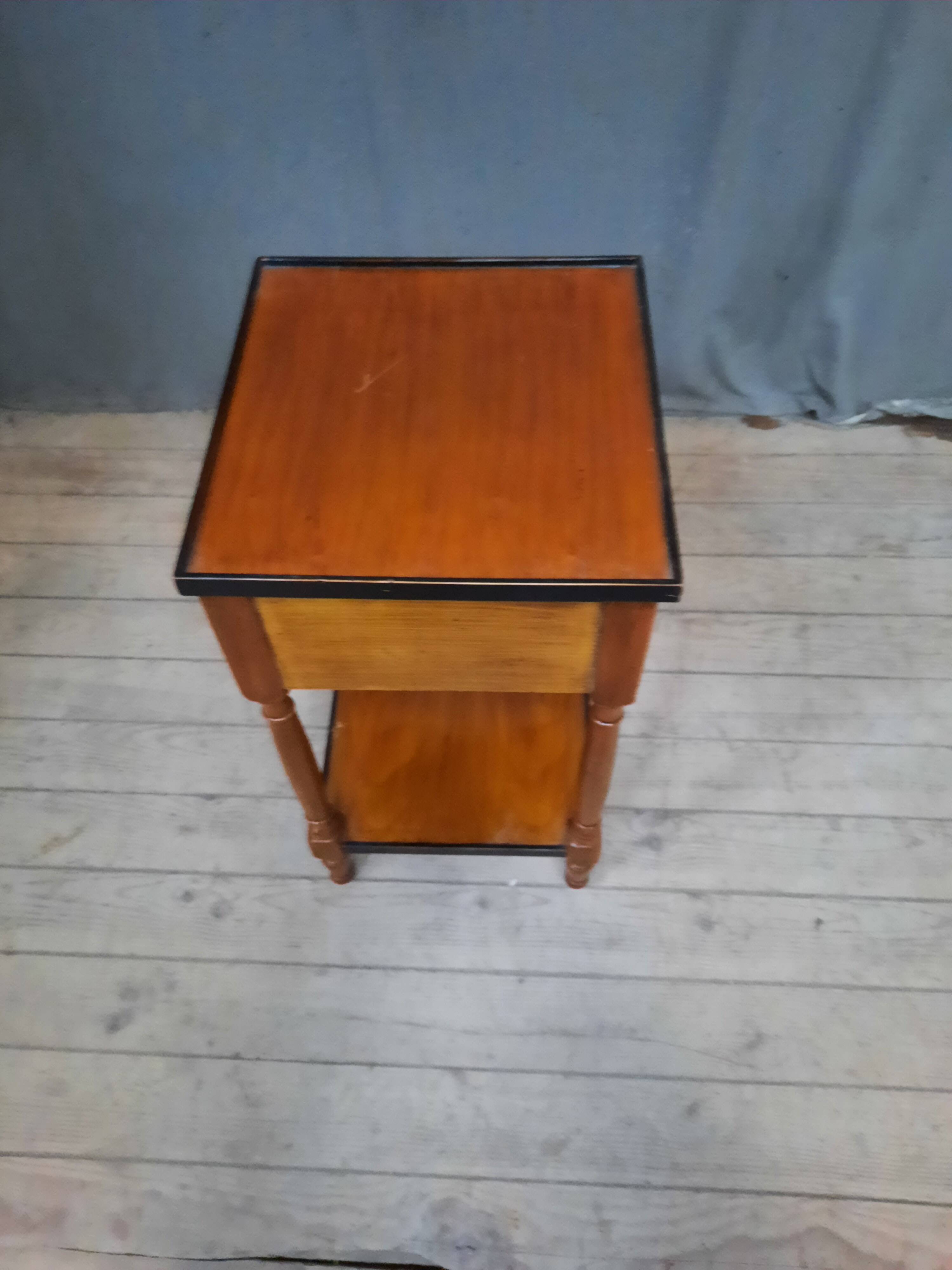 Cherry wood bedside table