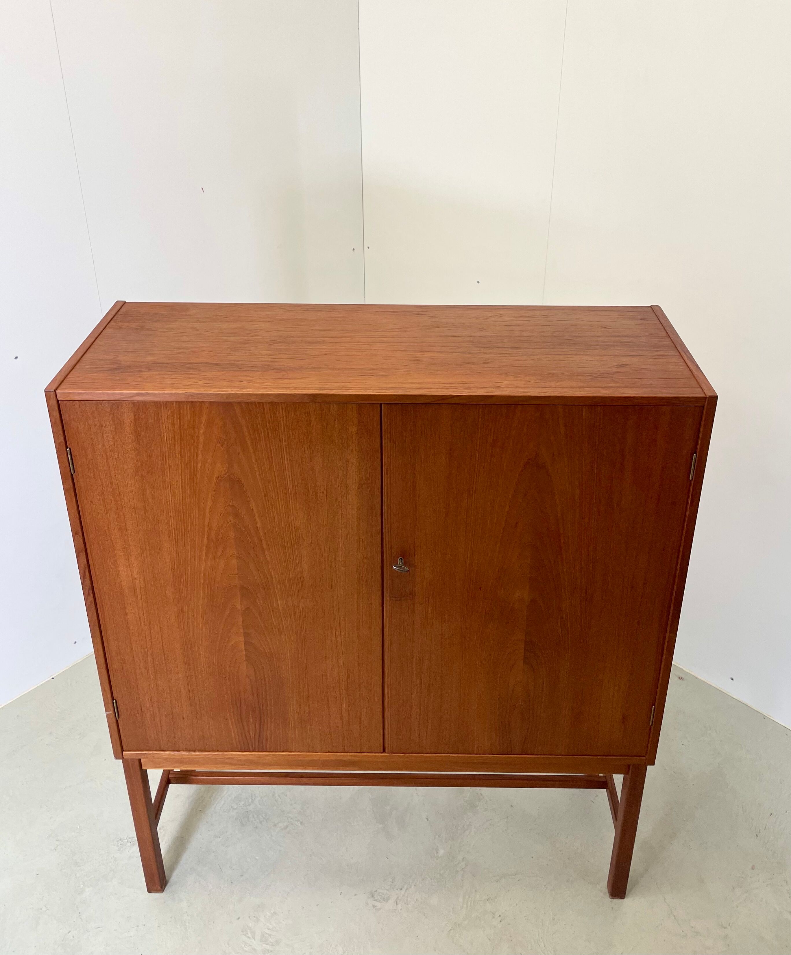 Danish midcentury teak bar cabinet credenza 1960s