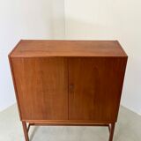 Danish midcentury teak bar cabinet credenza 1960s