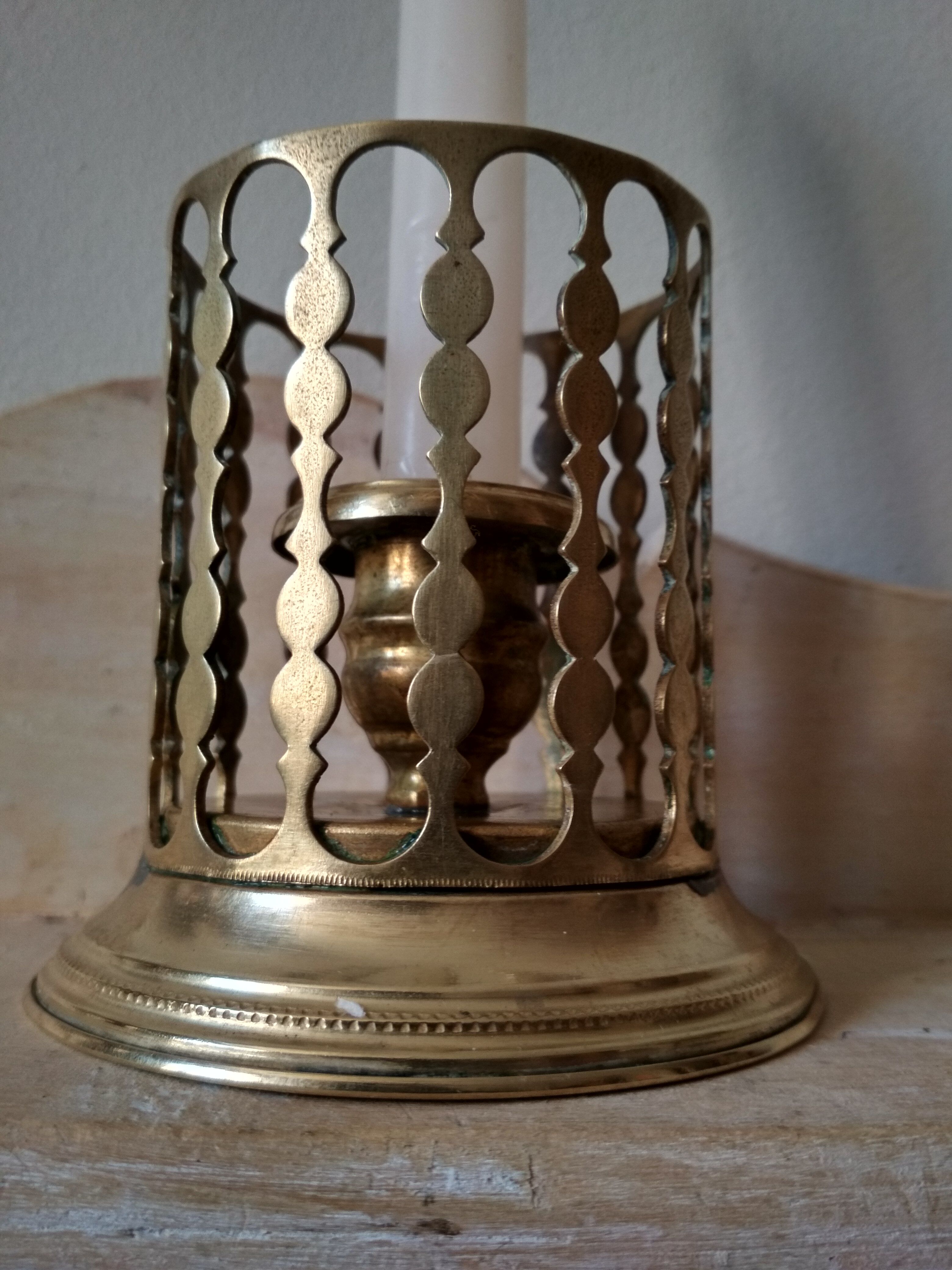 Brass candle holder