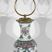 Porcelain lamp of china and brass – early twentieth century