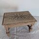 Small carved oak bench