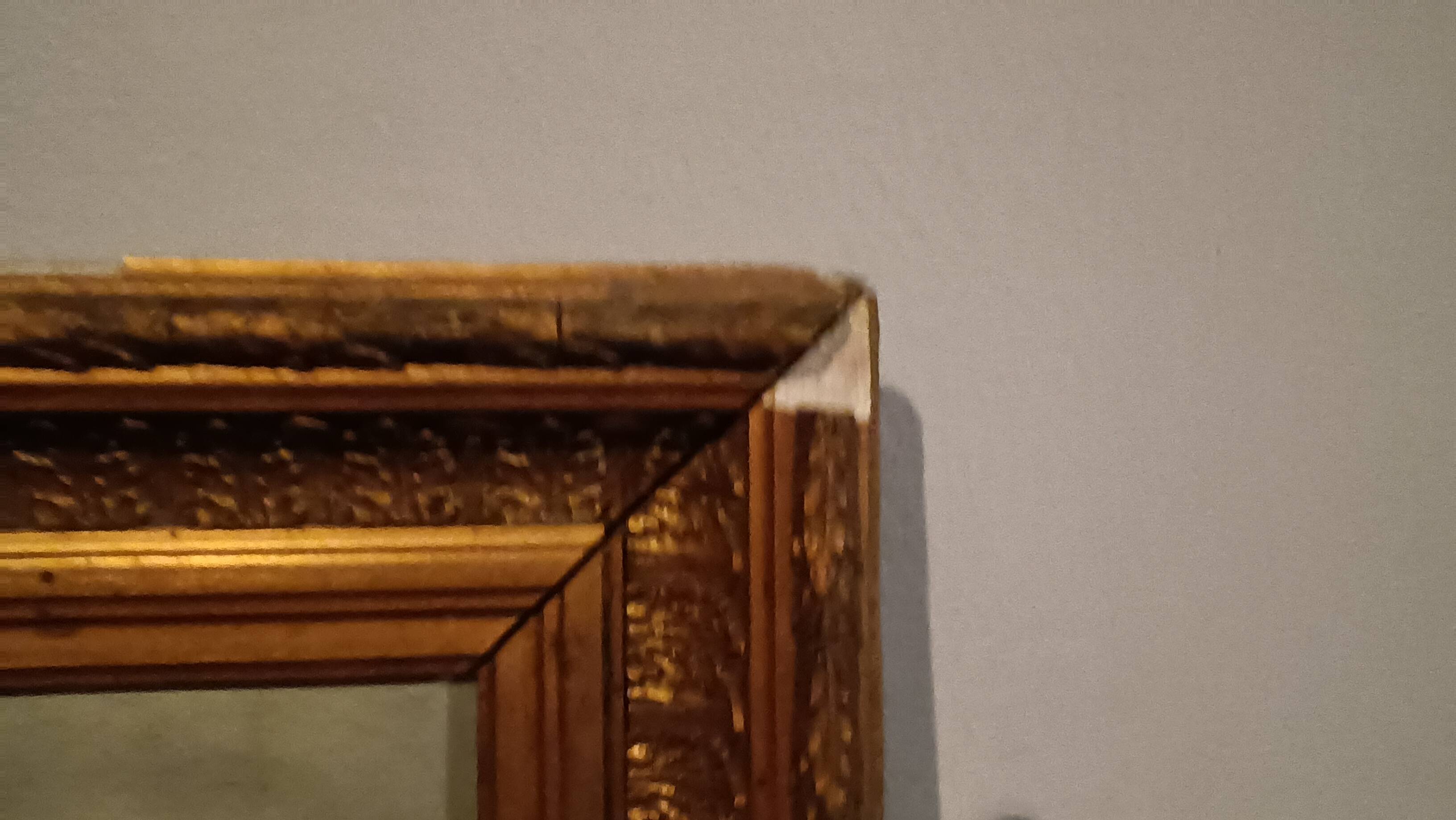 Peinture À L'huile Antique Sur Toile Fine 800 Signée Piero Porrini