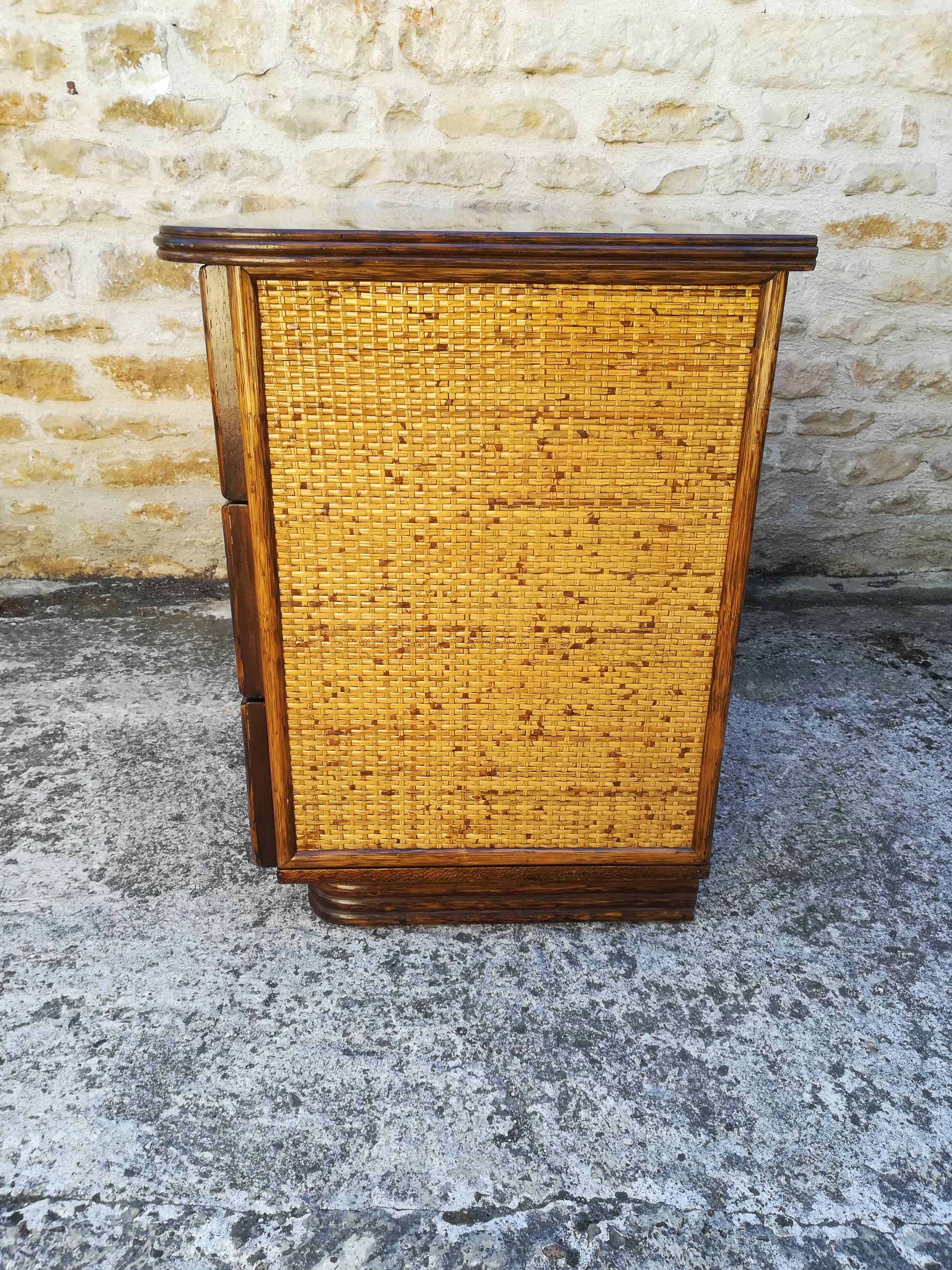 Rattan dresser Maugrion