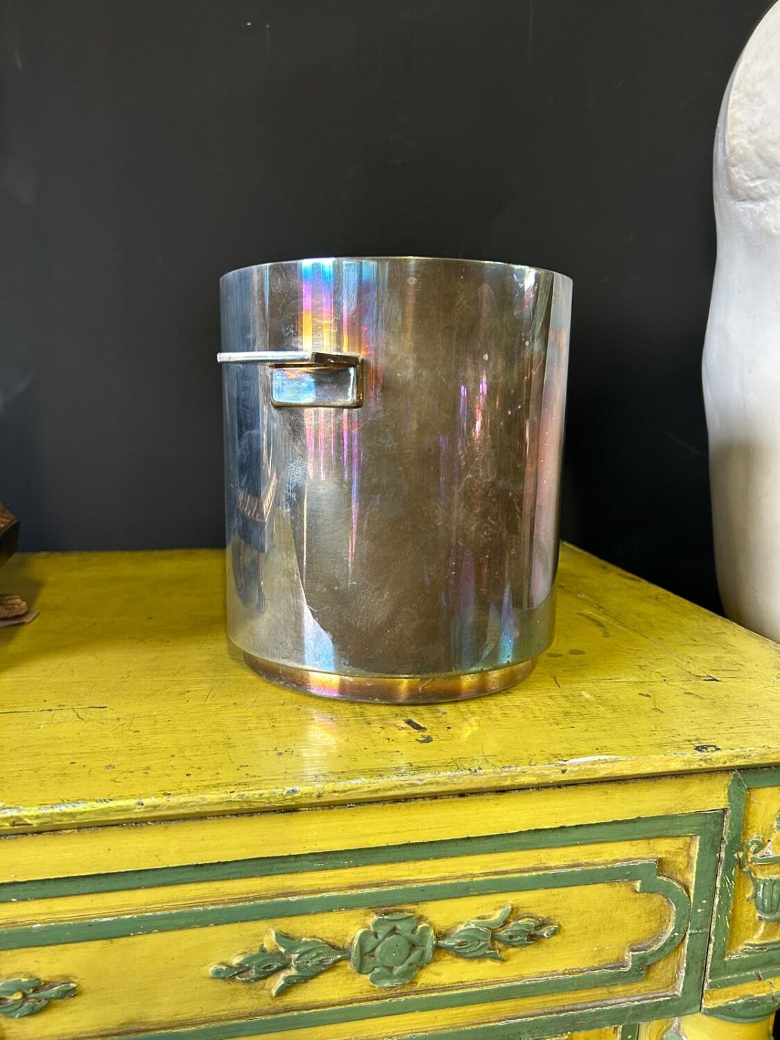 Christofle silver-plated champagne bucket, Windsor model by Lino