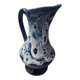 Small vintage Vallauris blue pitcher