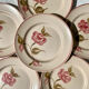 Flat plates Gien pink