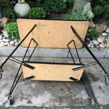 Vintage serving trolley with Eiffel legs