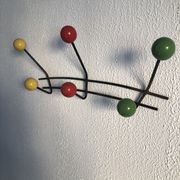 Porte-manteaux 6 patères boules vintage 1960 - 50 cm