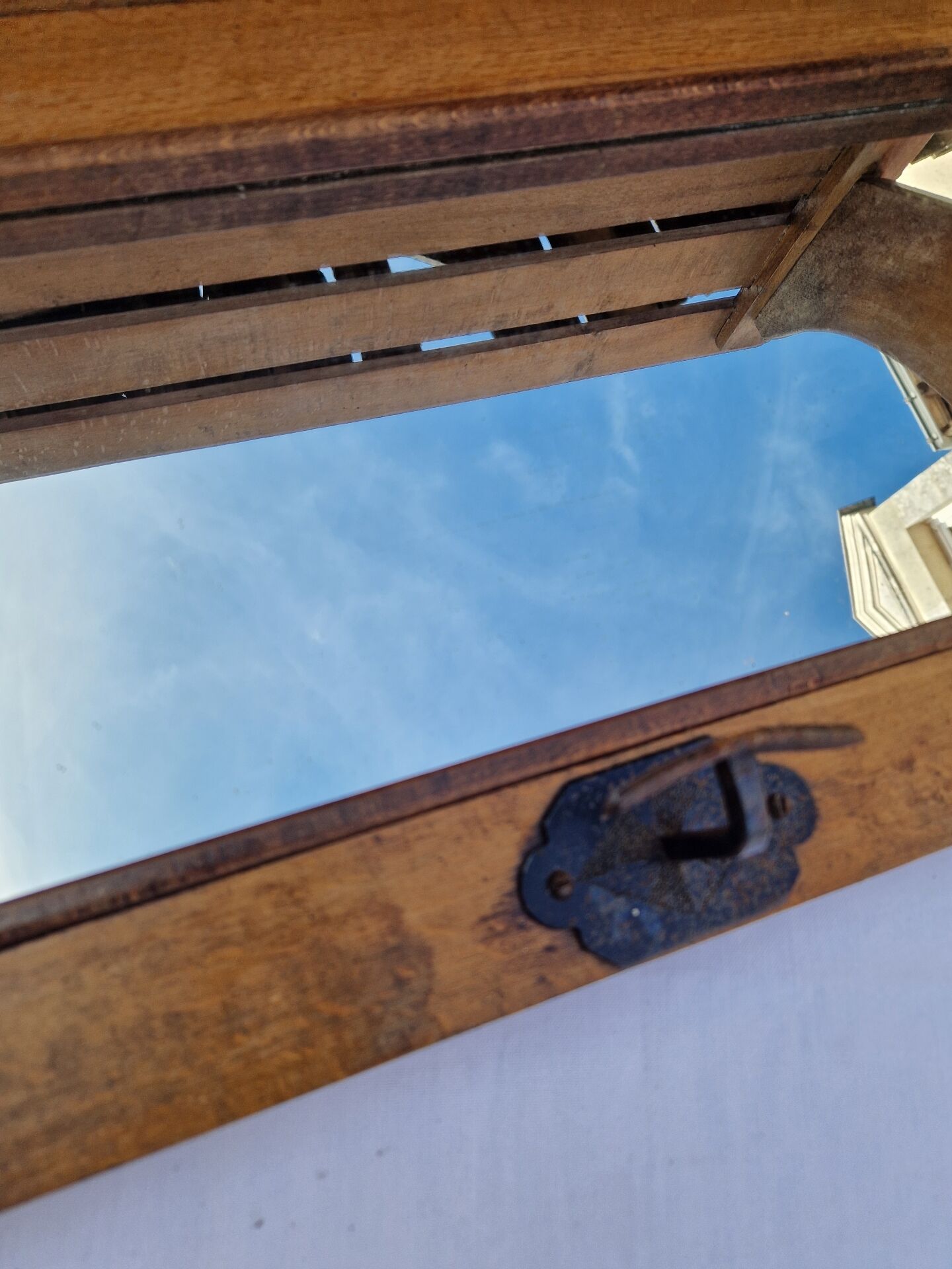 Ancien Miroir D'entrée Avec Ses Patères