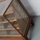 Antique English oak and glass counter/display cabinet, circa 1920-1930
