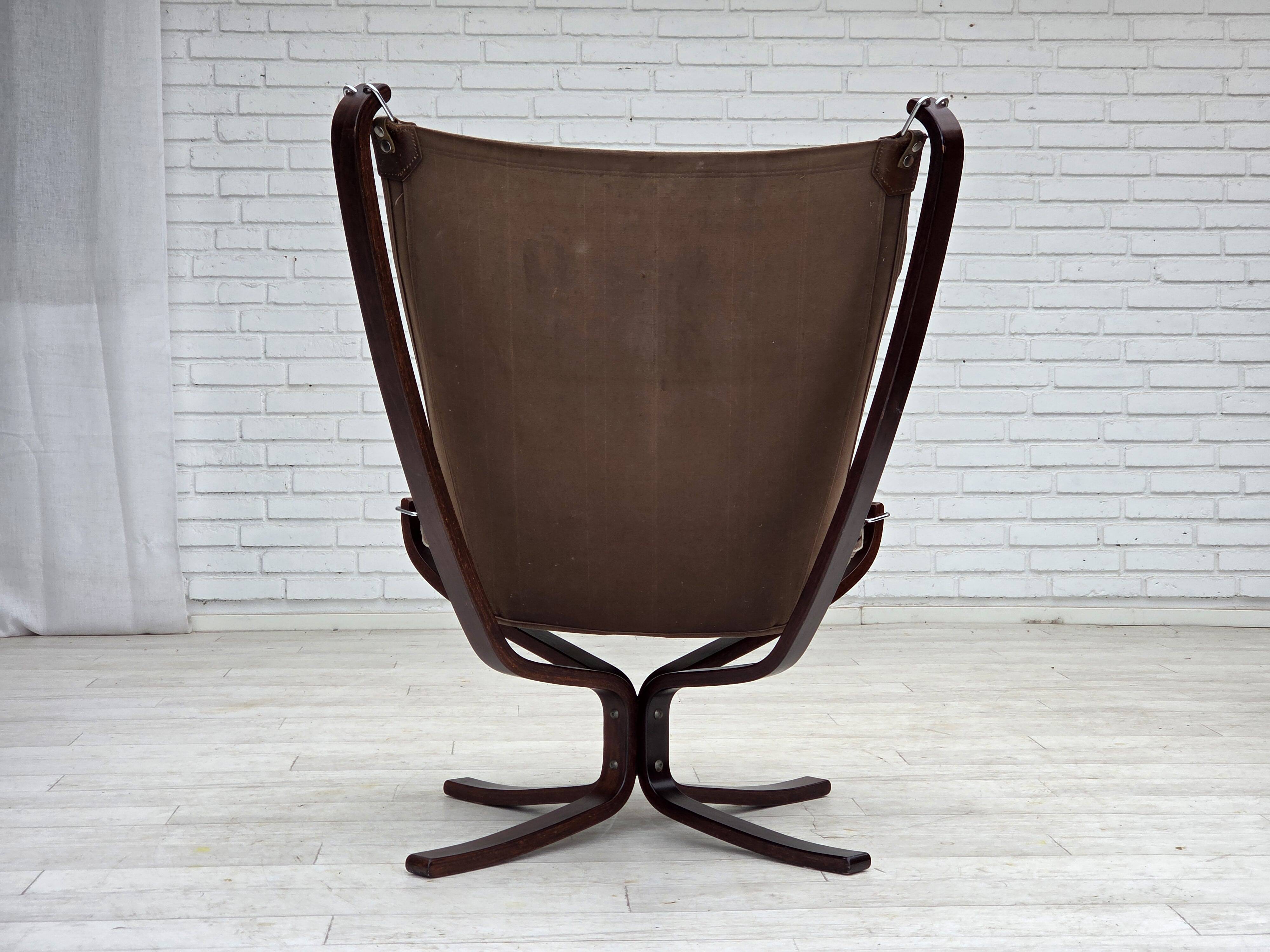 1970s, Norwegian design by Sigurd Ressel, armchair model "Falcon".