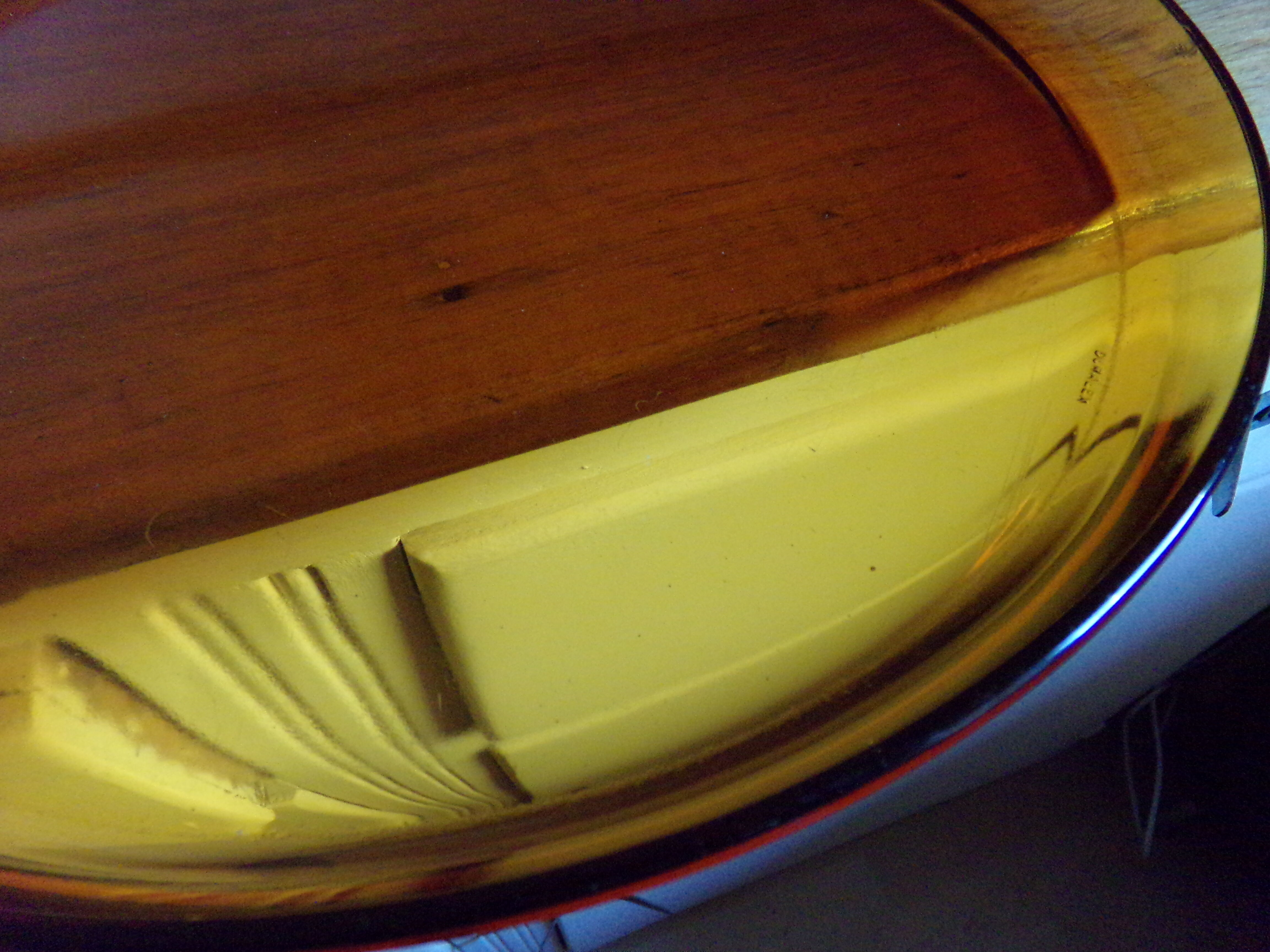 Smoked glass round tray