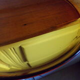 Smoked glass round tray