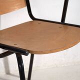 Vintage Style Dining Chairs with Arms (c.1950). Set of 4 Pieces