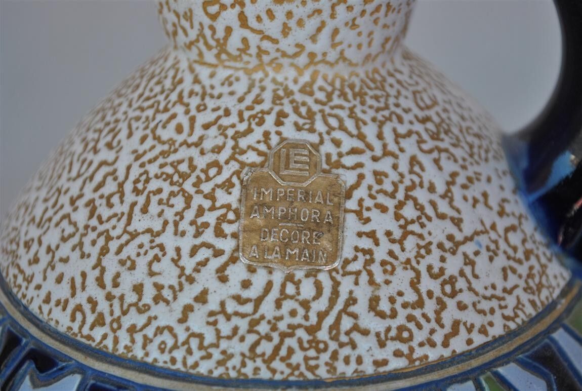 Vase art deco Amphora ceramic pitcher