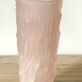 Pink glass vase