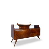 midcentury rosewood chest of drawers.