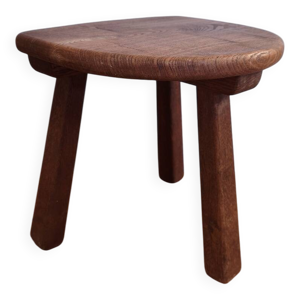 Tabouret tripode chêne