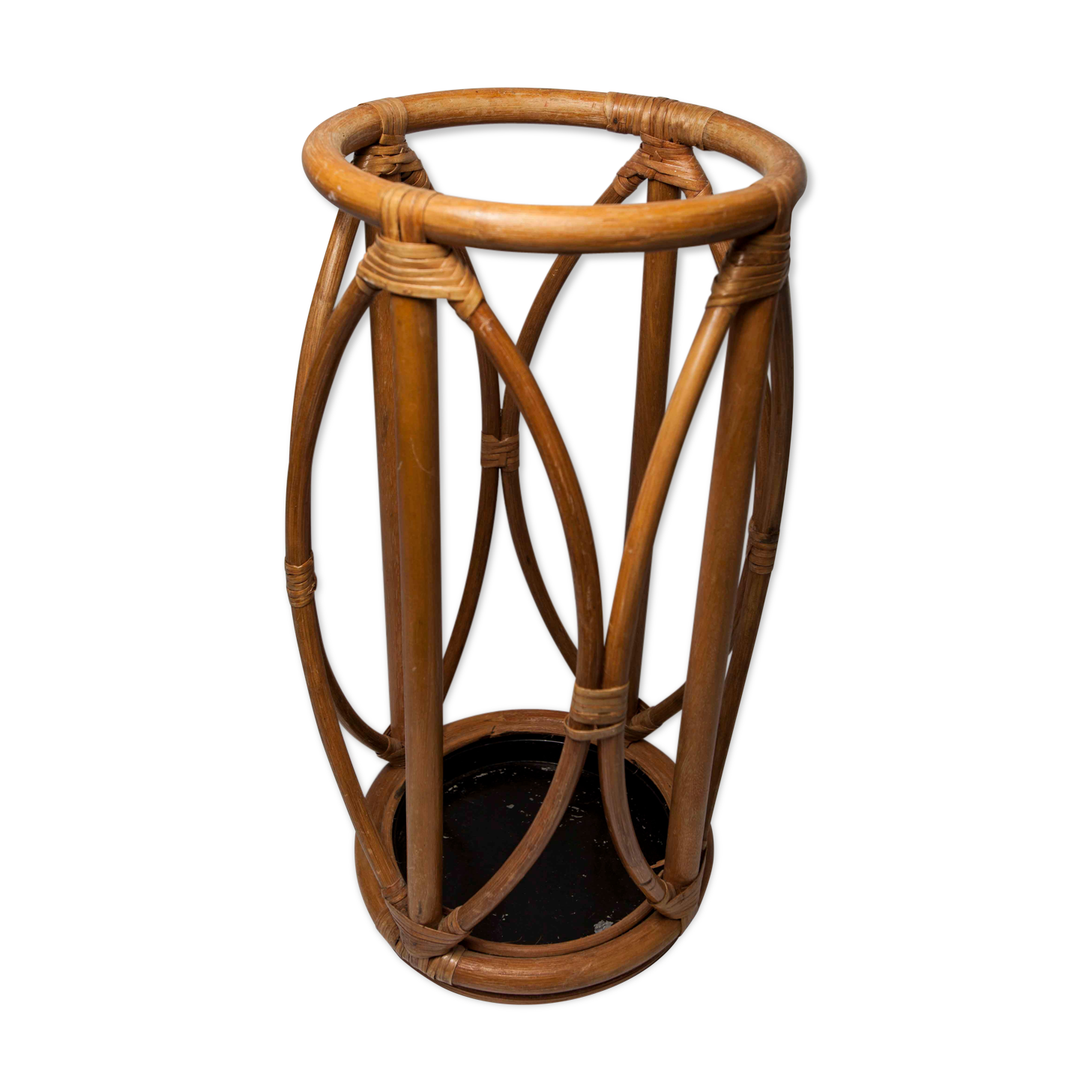 1950 rattan umbrella holder