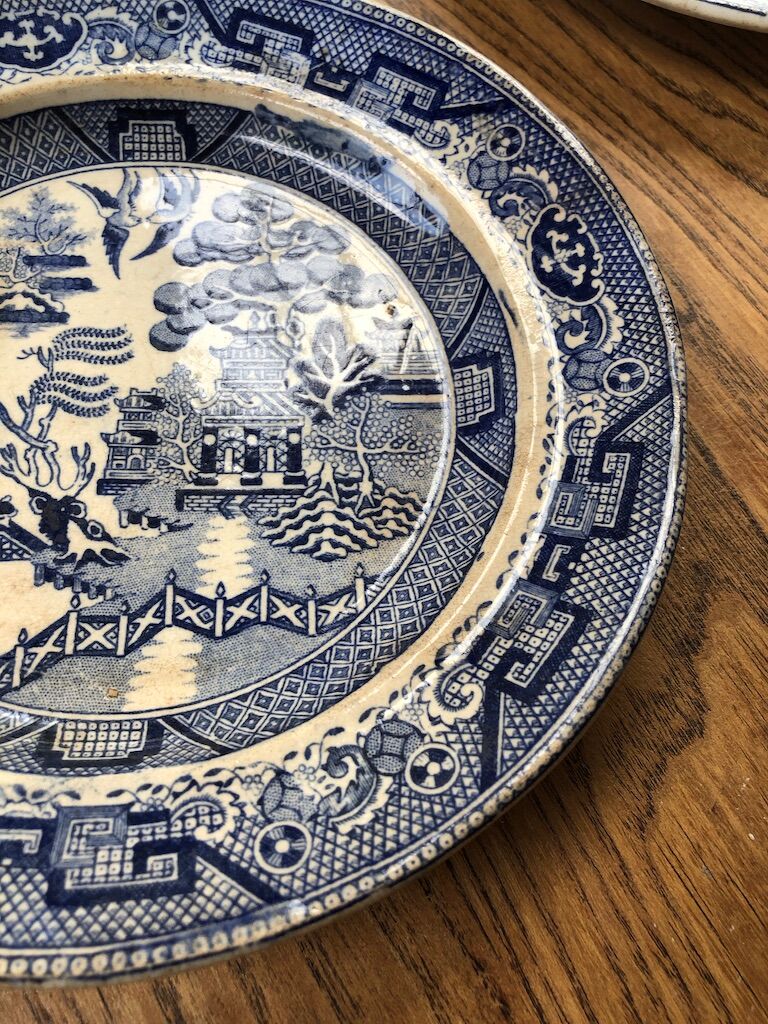 Set assiettes « chinoiserie » anglaises Adams & Sons