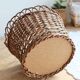 Cache-pot vintage rotin tressé – Accessoire plante d'intérieur
