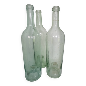 Lot of old glass bottles