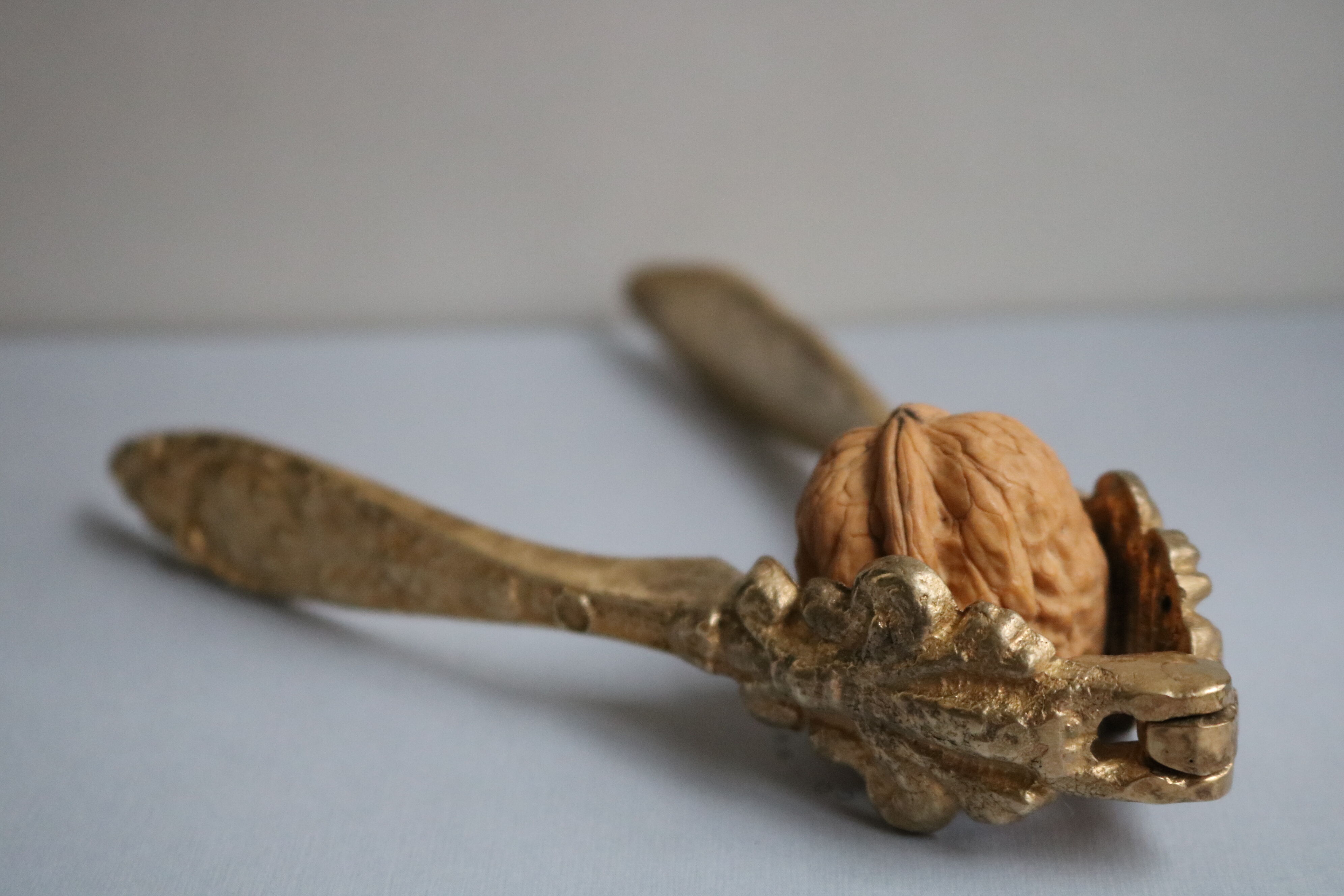 Vintage brass ornate nutcracker