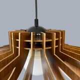 Wooden hanging lamp
