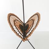 Vintage rattan magazine holders