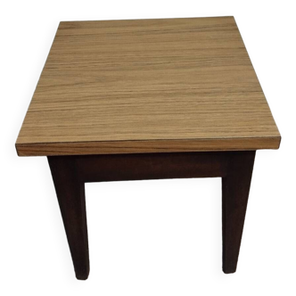 Tabouret coffre bois et formica