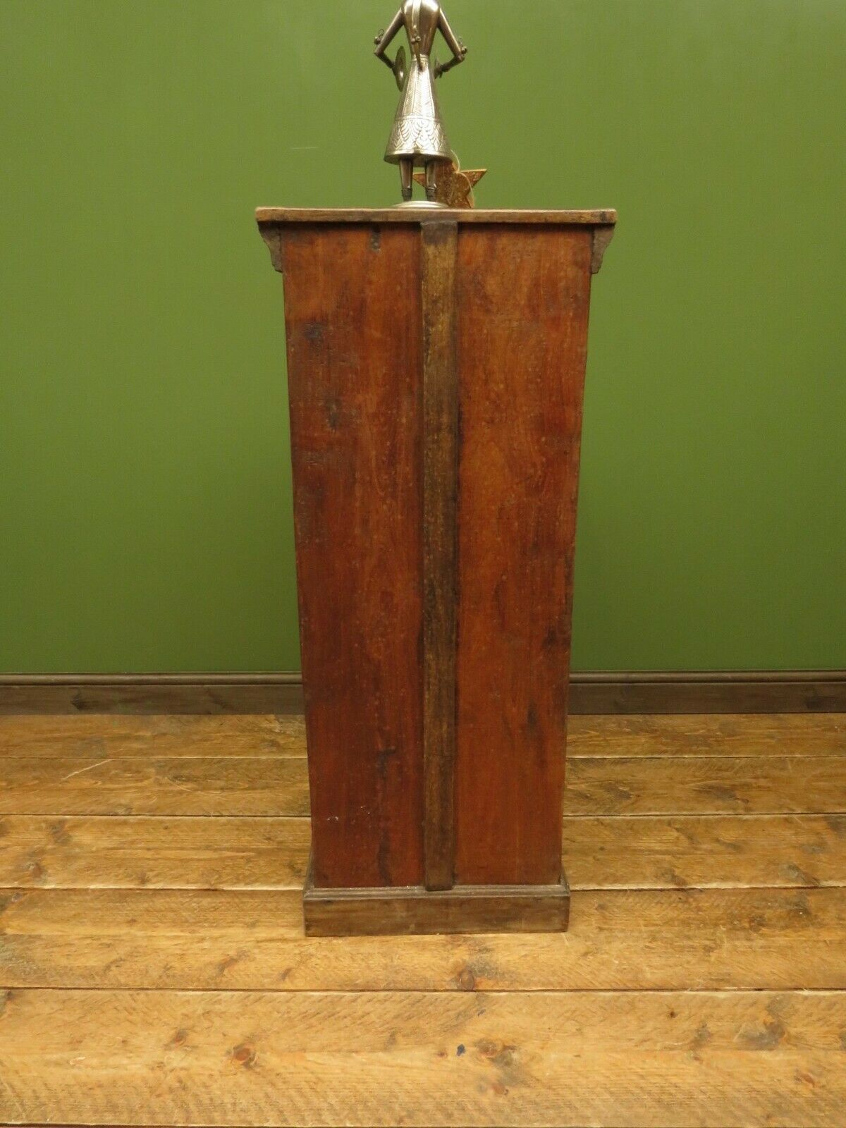 Vintage Indian Cabinet with Iron Railway Insert Door, Narrow Drinks Cabinet, No2