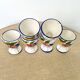6 vintage earthenware egg cups