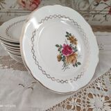 Set of 12 dessert plates Sarreguemines model Gérardmer