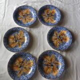 6 assiettes à dessert Gien